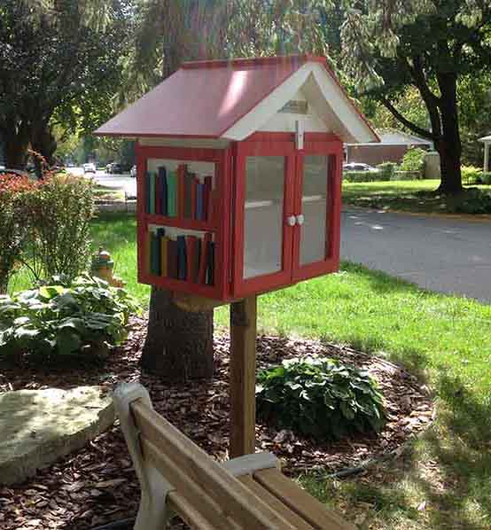 Comfortable large size Ready to ship Lending library Little free library Unique art Outdoor Neighborhood library 