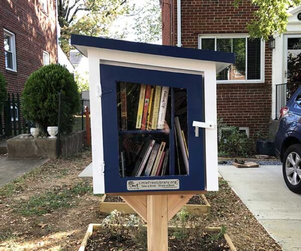 How to Wallpaper a Little Free Library - Little Free Library