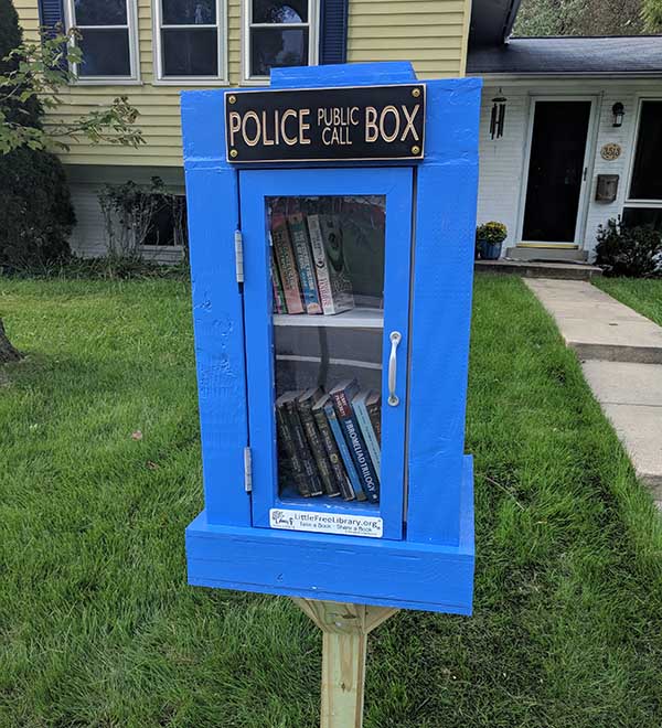 38 Must-See TARDIS Little Free Libraries - Little Free Library