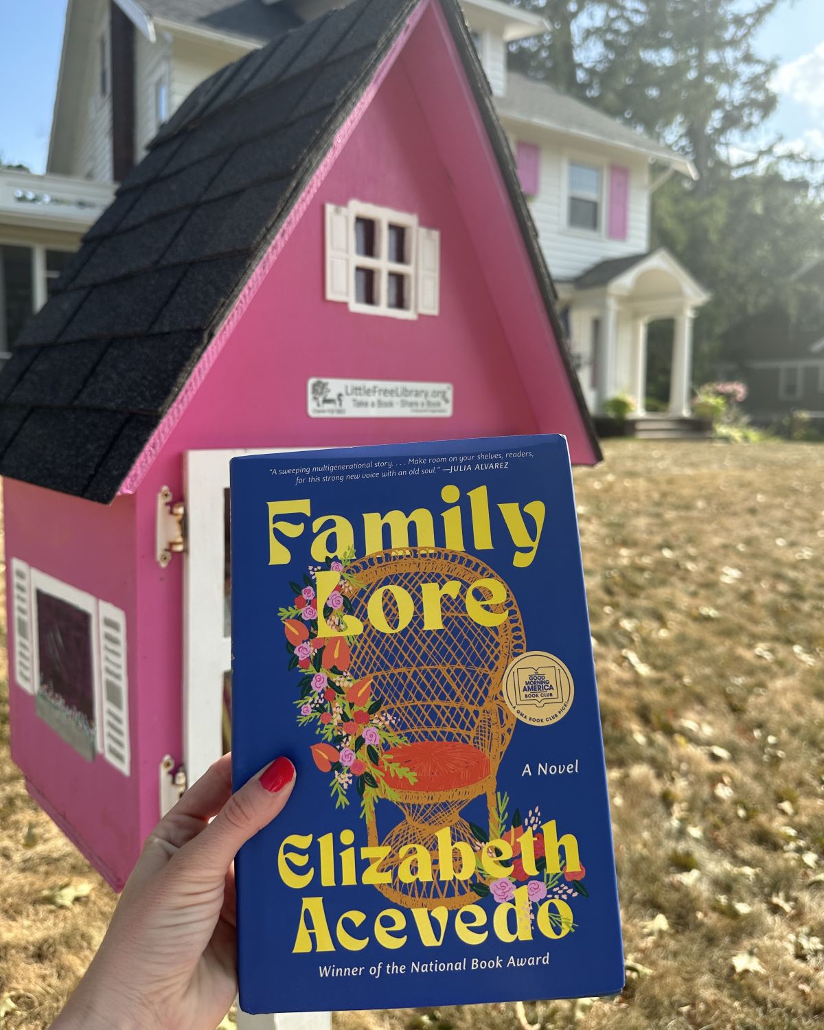 Pink Little Free Library Little Free Library and Good Morning America Team Up to Share Book Club ...
