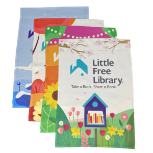 little free library seasonal garden flag bundle